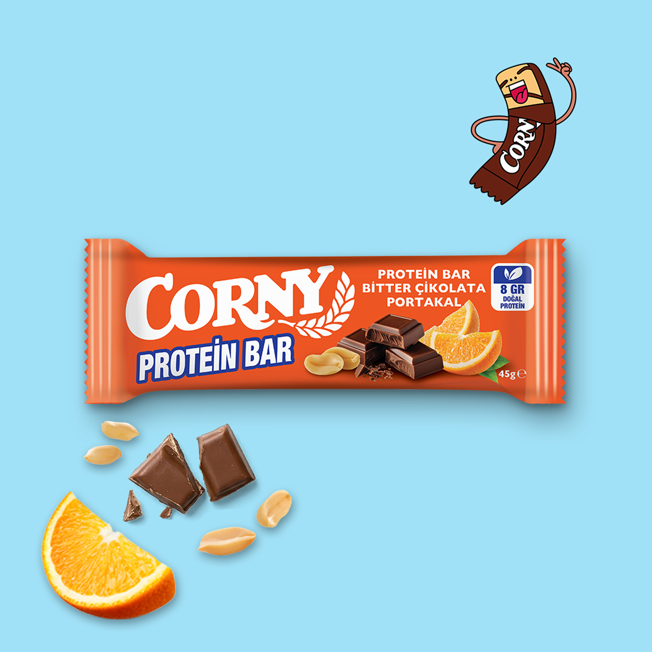 Protein bar Bitter Portakal